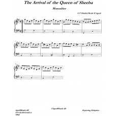 Arrival of the Queen of Sheeba, manualiter / G F Händel